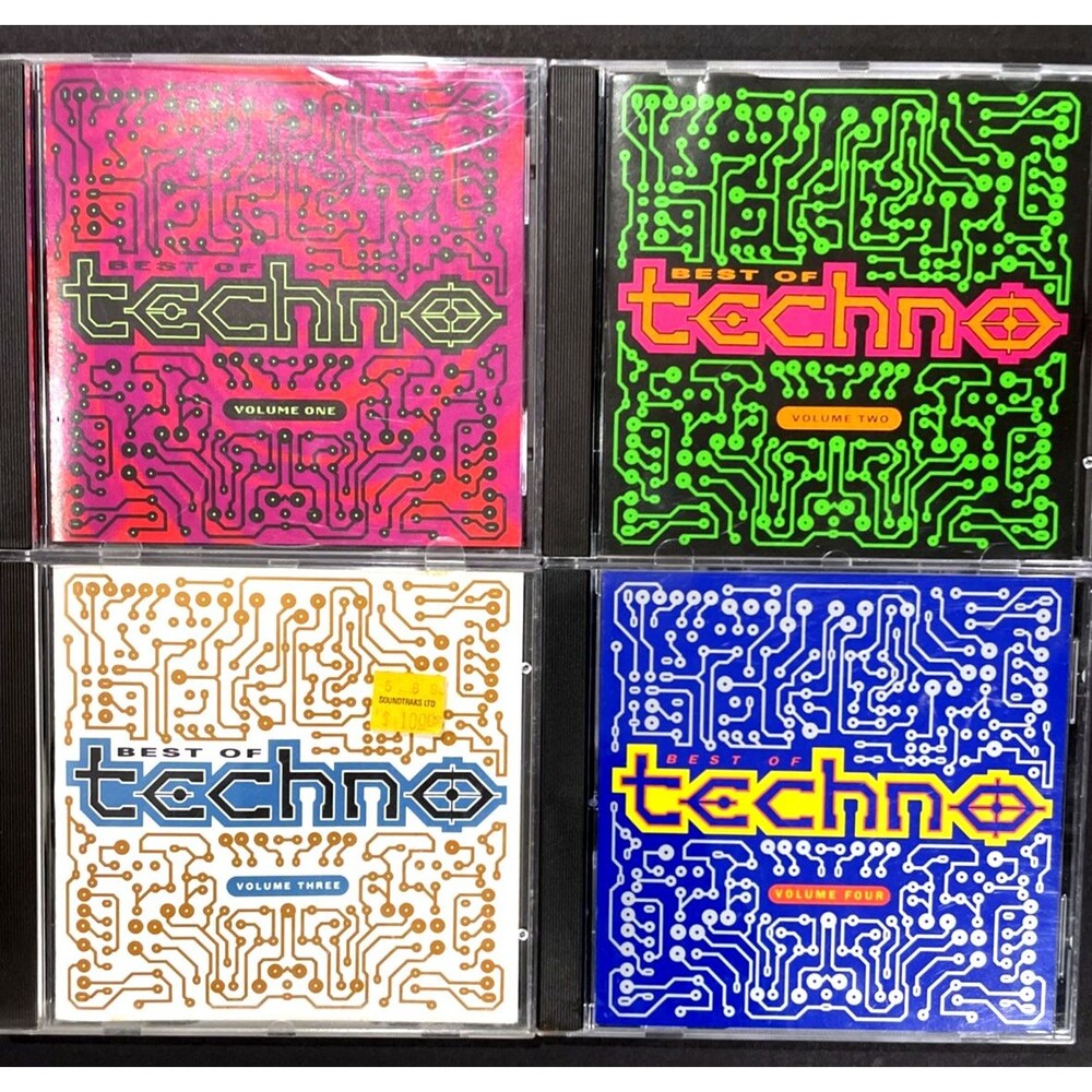 The Best of Techno: Vol. 1-4 CD's by Various Artists Profile Records *EX